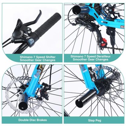 Cycling |  Kids Bike Double Disc Brakes 26 Inch Children’s Bicycle for Boys Girls Age 12+ Years Cycling Cycling