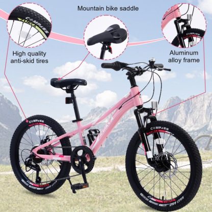 Cycling |  Kid’s Mountain Bike Shimano 7-Speed System – Aluminium Alloy Frame Cycling Cycling