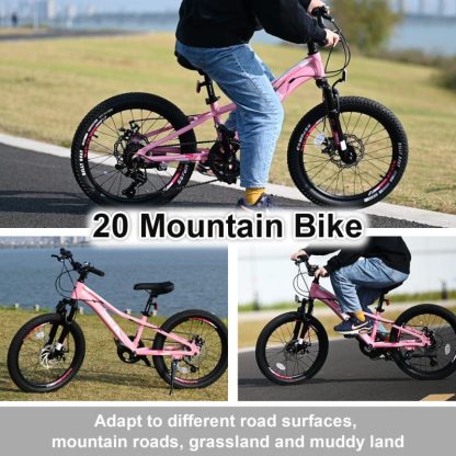 Cycling |  Kid’s Mountain Bike Shimano 7-Speed System – Aluminium Alloy Frame Cycling Cycling