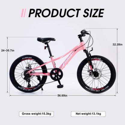 Cycling |  Kid’s Mountain Bike Shimano 7-Speed System – Aluminium Alloy Frame Cycling Cycling