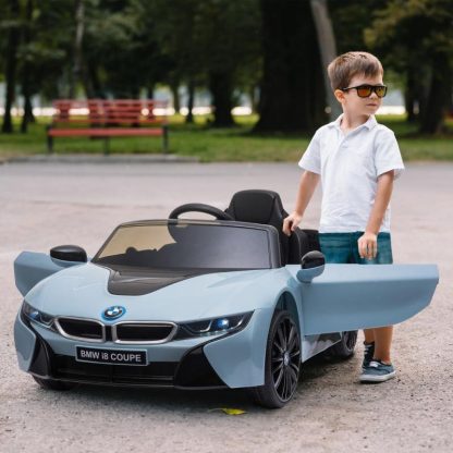 Cycling |  Licensed BMW I8 Coupe Electric Kids Ride-On Car 6V Battery Powered Toy with Remote Control Music Lights MP3 Suspension Wheels Cycling Cycling