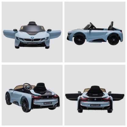 Cycling |  Licensed BMW I8 Coupe Electric Kids Ride-On Car 6V Battery Powered Toy with Remote Control Music Lights MP3 Suspension Wheels Cycling Cycling