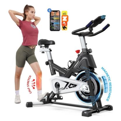 Cycling |  Magnetic Exercise Bike Stationary, Cycling Bike with Bluetooth Sensor Compatible with apps & Ipad Mount, 350LBS Capacity Cycling Cycling