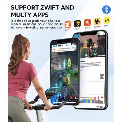 Cycling |  Magnetic Exercise Bike Stationary, Cycling Bike with Bluetooth Sensor Compatible with apps & Ipad Mount, 350LBS Capacity Cycling Cycling