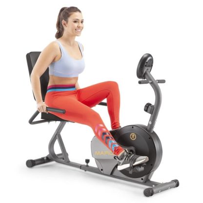 Cycling |  Magnetic Recumbent Bike with Adjustable Resistance and Transport Wheels NS-716R Cycling Cycling