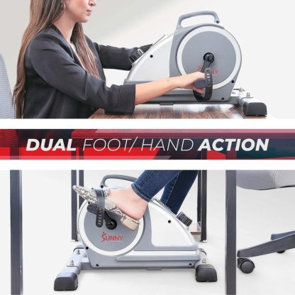 Cycling |  Magnetic Under Desk Mini Exercise Cycle Bike, Dual Function Pedal Exerciser with Digital Monitor and Carrying Handle, SF-B020026 Cycling Cycling