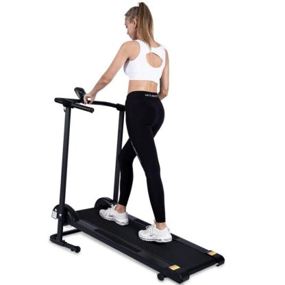 Cycling |  Manual Treadmill Non Electric Treadmill with 10degrees Incline Small Foldable Treadmill Cycling Cycling