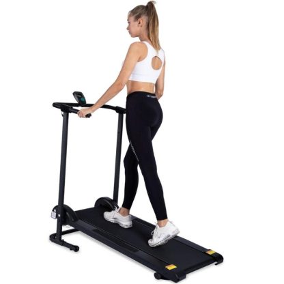 Cycling |  Manual Treadmill Non Electric Treadmill with 10degrees Incline Small Foldable Treadmill Cycling Cycling