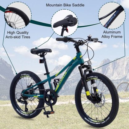 Cycling |  Mountain Bike for Girls and Boys Mountain 20 inch shimano 7-Speed bike Cycling Cycling