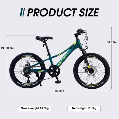 Cycling |  Mountain Bike for Girls and Boys Mountain 20 inch shimano 7-Speed bike Cycling Cycling