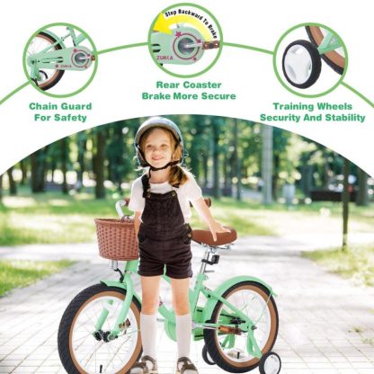 Cycling |  Multiple Colors,Girls Bike for 4-7Years Old Kids,16 inch wheel ,Training Wheels Included Cycling Cycling