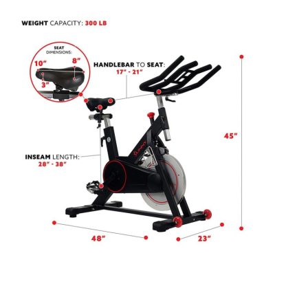 Cycling |  Premium Magnetic Belt Drive Indoor Cycling Stationary Exercise Bikes with Optional SunnyFit App Enhanced Bluetooth Connectivity Cycling Cycling