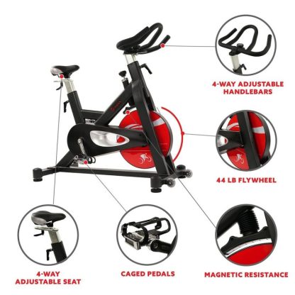 Cycling |  Pro Magnetic Belt Drive Indoor Cycling Bike Cycling Black