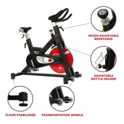 Cycling |  Pro Magnetic Belt Drive Indoor Cycling Bike Cycling Black