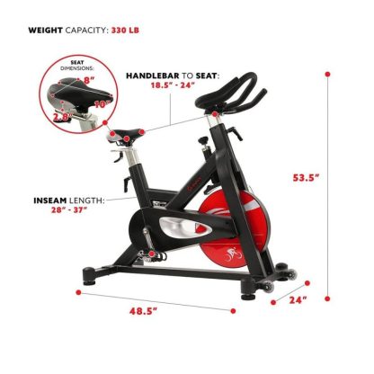 Cycling |  Pro Magnetic Belt Drive Indoor Cycling Bike Cycling Black