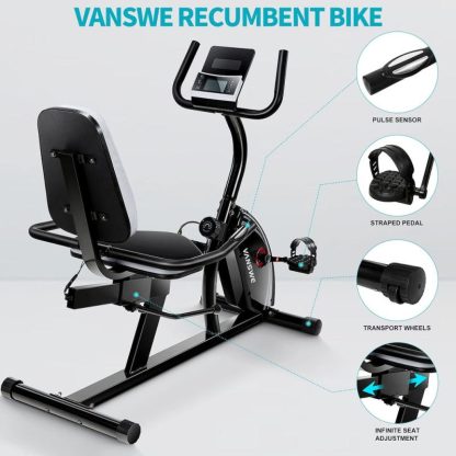 Cycling |  Recumbent Exercise Bike for Adults Seniors, Recumbent Bikes for Home with Magnetic Resistance, Bluetooth and App Connectivity Cycling Cycling