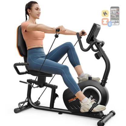 Cycling |  Recumbent Exercise Bike for Adults Seniors with Quick Adjust Seat, 350LB Capacity & 16-level Resistance Cycling Cycling