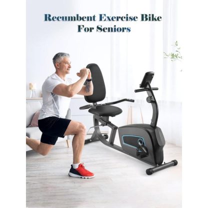 Cycling |  Recumbent Exercise Bike for Home Stationary Bike, 8 Levels Magnetic Exercise Bike Heart Rate Handle & iPad Holde Exercise Bike Cycling Cycling