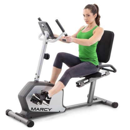 Cycling |  Recumbent Exercise Bike with Adjustable Seat and 8 Resistance Levels, 300 Pound Capacity NS-1201R Cycling Cycling