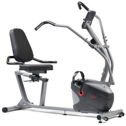 Cycling |  Recumbent Magnetic Bike with Dual Motion Arm Exercisers, Adjust Seat & Exclusive SunnyFit App Enhanced Bluetooth Connectivity Cycling Cycling