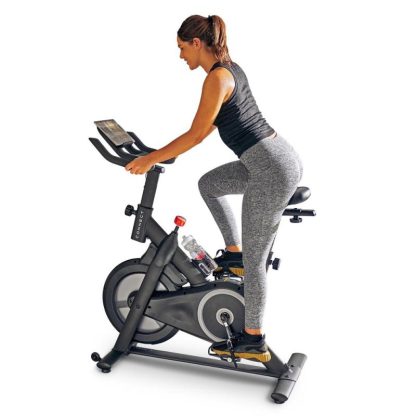 Cycling |  Smart Connect Fitness Bike, Easy Storage, Small Spaces, Cushioned Seat, HIIT, Top Instructors, 32 Resistance Levels, Bluetooth Cycling Cycling