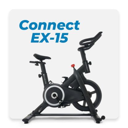 Cycling |  Smart Connect Fitness Bike, Easy Storage, Small Spaces, Cushioned Seat, HIIT, Top Instructors, 32 Resistance Levels, Bluetooth Cycling Cycling