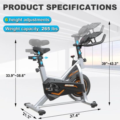 Cycling |  Stationary Exercise Bike for Home Indoor Cycling Bike for Home Cardio Gym,Workout Bike with Ipad Mount & LCD Monitor Cycling Cycling