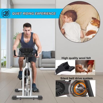 Cycling |  Stationary Exercise Bike for Home Indoor Cycling Bike for Home Cardio Gym,Workout Bike with Ipad Mount & LCD Monitor Cycling Cycling