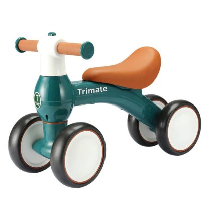 Cycling |  Trimate Baby Walker Balance Bike, Green – Perfect Ride-On Toy for 1-Year-Olds, with 4 Wheels Cycling Cycling