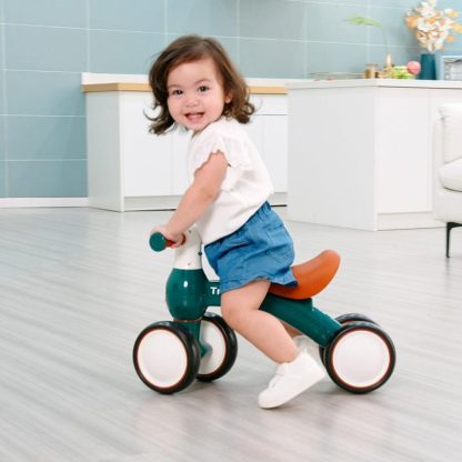 Cycling |  Trimate Baby Walker Balance Bike, Green – Perfect Ride-On Toy for 1-Year-Olds, with 4 Wheels Cycling Cycling