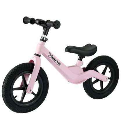 Cycling |  Trimate Toddler Balance Bike, Pink – No Pedal Sport Bike for 3-5 Year Olds, 12″ Inflated Tire Cycling Cycling