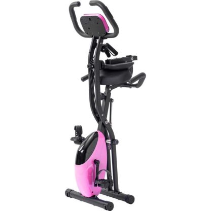 Cycling |  Upright Folding Exercise X-Bike with 16-Level Adjustable Resistance Cycling Cycling