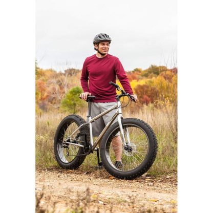 Cycling |  Women Fat Tire Mountain Bike, 26-Inch Bicycle Wheels, 4-Inch Knobby Tires, 7 Speed Drivetrain, Shimano Rear Derailleur Cycling Cycling