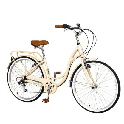 Cycling |  Youth/Adult Beach Comfort Bike, 26-Inch Wheels, 7 Speed Bicycles, Multiple Colors for Female Cycling Cycling