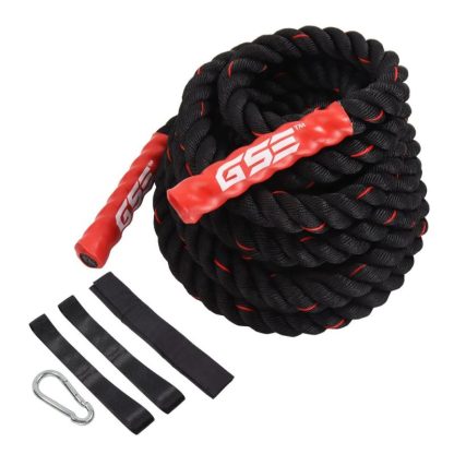 Home Gyms |  1.5″/2″ Battle Rope with Anchor Strap, 30ft/40ft/50ft Gym Workout Battle Ropes for Indoor/Outdoor Workouts Home Gyms Home Gyms