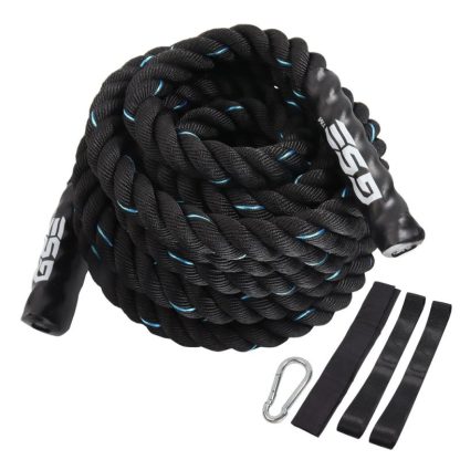 Home Gyms |  1.5″/2″ Battle Rope with Anchor Strap, 30ft/40ft/50ft Gym Workout Battle Ropes for Indoor/Outdoor Workouts Home Gyms Home Gyms