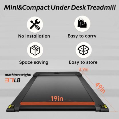 Home Gyms |  2 in 1 Walking Pad Treadmill for Home, Portable Treadmill with Width Belt, Walking Treadmill with 265LBS Capacity Home Gyms Home Gyms