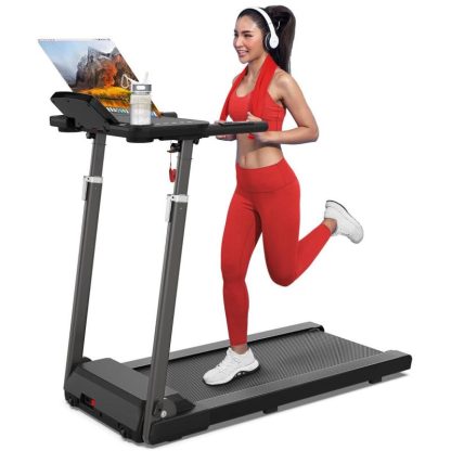 Home Gyms |  300 LBS Weight Capacity, Folding Treadmill with Bluetooth Speaker , Portable Walking Pad Treadmill with Desktop for Home Office Home Gyms Home Gyms