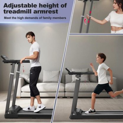 Home Gyms |  300 LBS Weight Capacity, Folding Treadmill with Bluetooth Speaker , Portable Walking Pad Treadmill with Desktop for Home Office Home Gyms Home Gyms