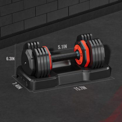 Home Gyms |  5 in 1 Single Adjustable Dumbbell Free Dumbbell Weight Adjust with Anti-Slip Metal Handle Home Gyms Home Gyms