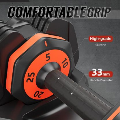 Home Gyms |  5 in 1 Single Adjustable Dumbbell Free Dumbbell Weight Adjust with Anti-Slip Metal Handle Home Gyms Home Gyms