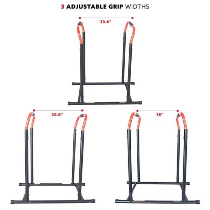 Home Gyms |  Adjustable Dip Stand Station – Home Gyms Black