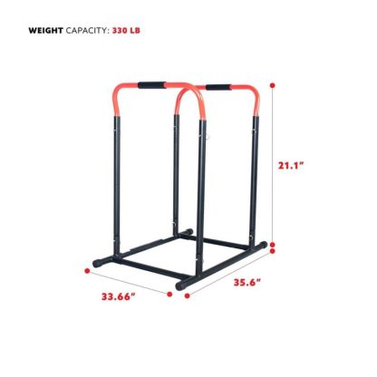 Home Gyms |  Adjustable Dip Stand Station – Home Gyms Black