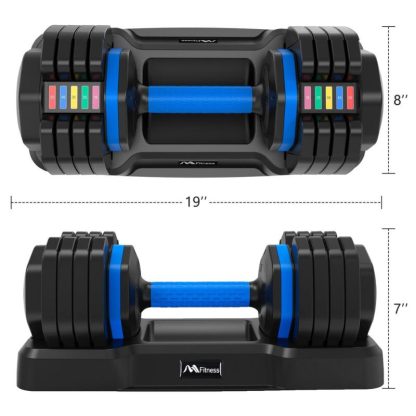 Home Gyms |  Adjustable Dumbbell, Dumbbell with Anti-Slip Handle, Fast Adjust Weight by Turning Handle Exercise Fitness Dumbbell Home Gyms Home Gyms