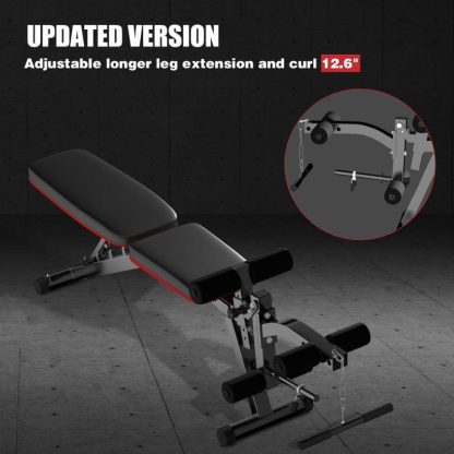 Home Gyms |  Adjustable Incline Decline Exercise Workout Bench Home Gyms Black/Red/Red - Black/Yellow - Black