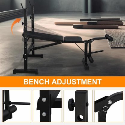 Home Gyms |  Adjustable Weight Bench, Olympic Workout Bench Home Gyms Black