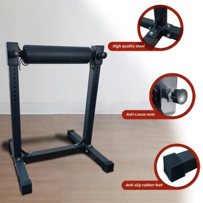 Home Gyms |  Bulgarian Split Squat Stand,Single Leg Squat Stand,11 Adjustable Roller Heights & Comfortable Padding for Squats,Stretching Home Gyms Home Gyms