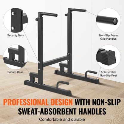 Home Gyms |  Dip Bar Fitness Workout Dip Bar Station Stabilizer Parallette Push Up Stand, Parallel Bars for Strength Training Home Gym Home Gyms Home Gyms