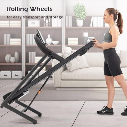 Home Gyms |  Electric Motorized Treadmill with Audio Speakers, Max. 10 MPH and Incline for Home Gym Home Gyms Home Gyms