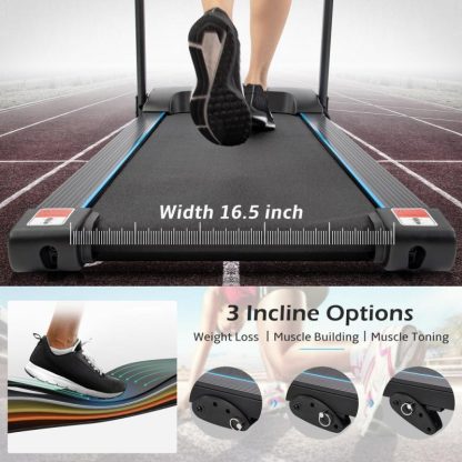 Home Gyms |  Electric Motorized Treadmill with Audio Speakers, Max. 10 MPH and Incline for Home Gym Home Gyms Home Gyms